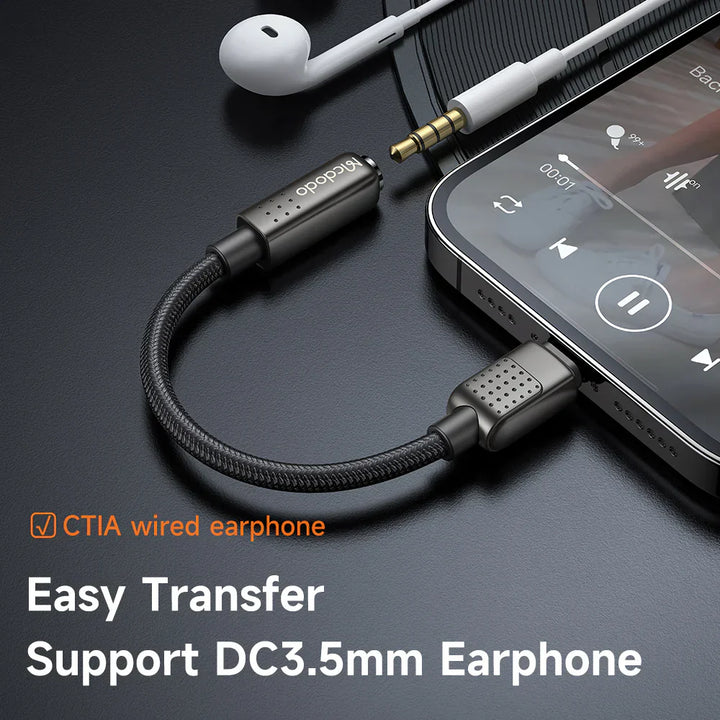 Mcdodo Lightning to Usb3.5mm cable 0.11m