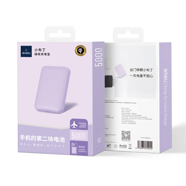 Wiwu Colorful Magnetic Power Bank 5,000mAh