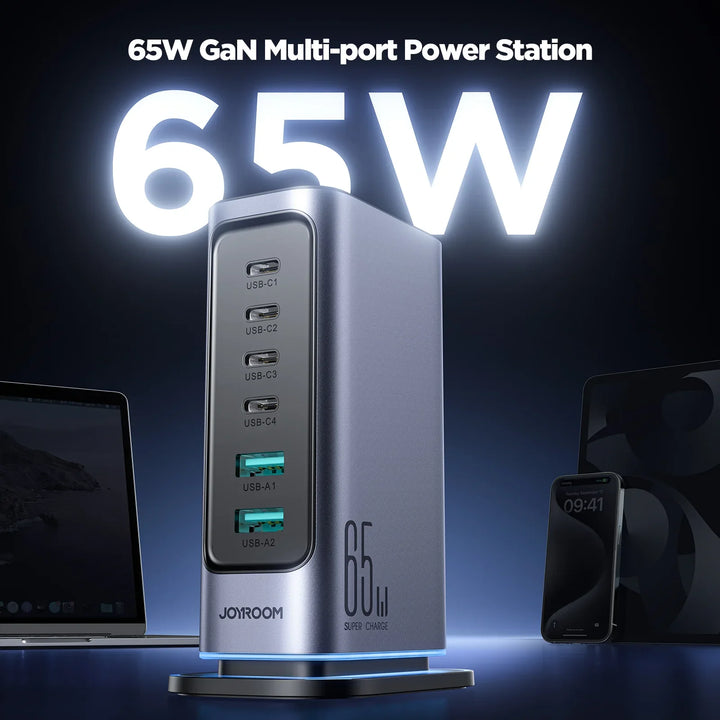 Joyroom 65W Gan Multi-
Port Charger