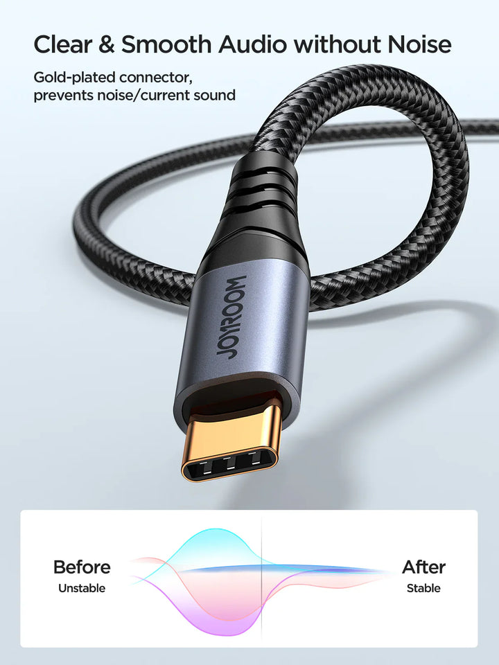 Joyroom Audio-Transfer Series AUX Audio Cable (Type-C to 3.5mm)