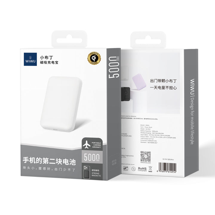 Wiwu Colorful Magnetic Power Bank 5,000mAh