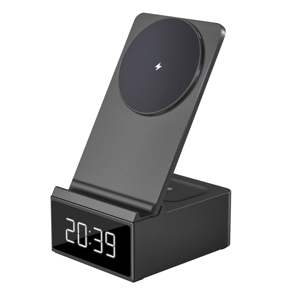 Wiwu 5-in-1 Wireless Charger with USB + Clock