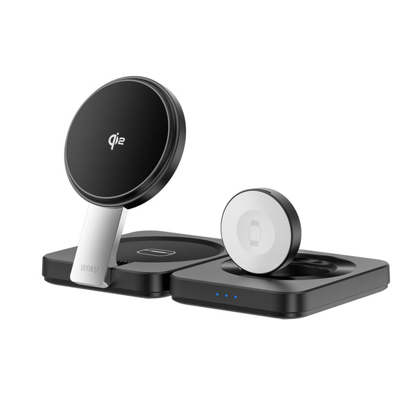 Wiwu Q12 3-in-1 Folding Wireless Charger