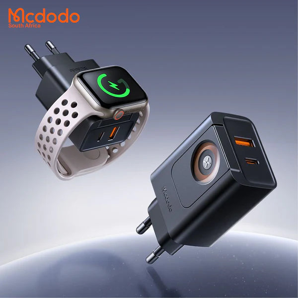 Mcdodo 30W 2 in 1 Travel Charger With Built-in Apple Watch Charger