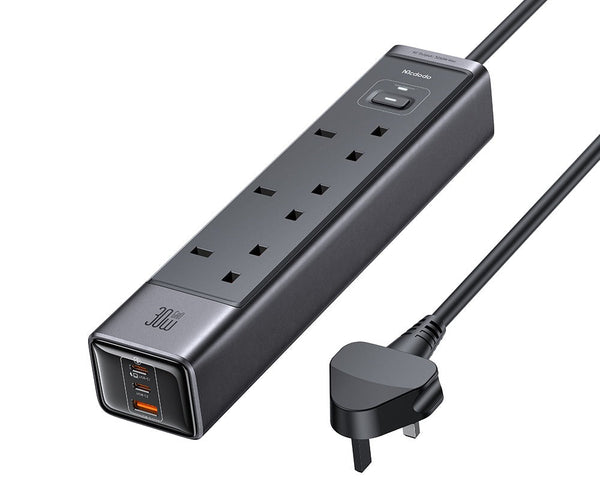 Mcdodo 6-in-1 30W GaN Surge Protection Power Strip (UK)