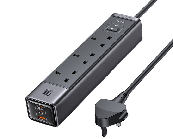 Mcdodo 6-in-1 30W GaN Surge Protection Power Strip (UK)