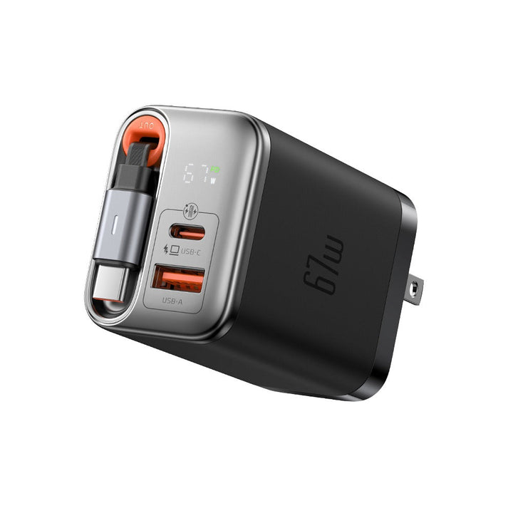 Mcdodo 40w GaN Charger With Built-in 65cm retractable Usb-C Cable