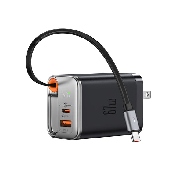 Mcdodo 40w GaN Charger With Built-in 65cm retractable Usb-C Cable