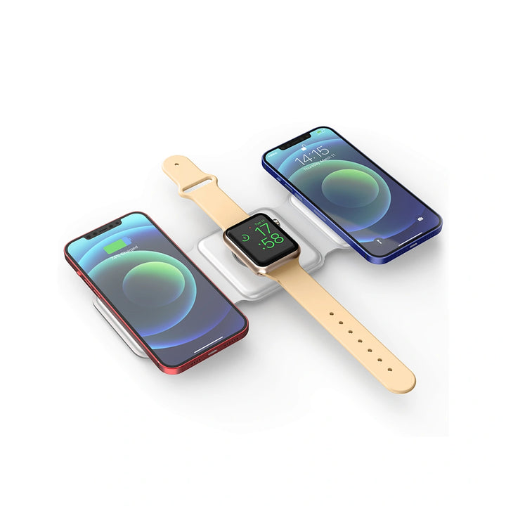 Wiwu Magnetic Foldable 3-in-1 Wireless Charger