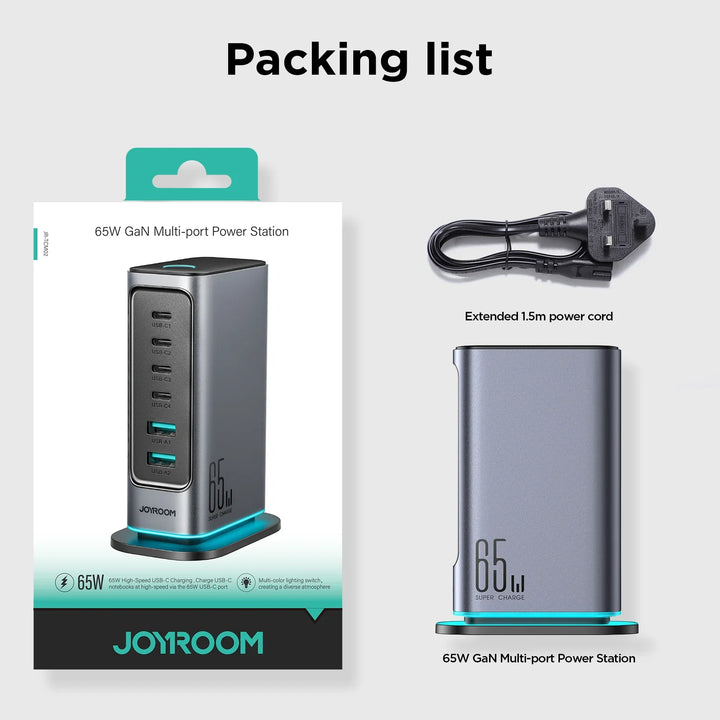 Joyroom 65W Gan Multi-
Port Charger