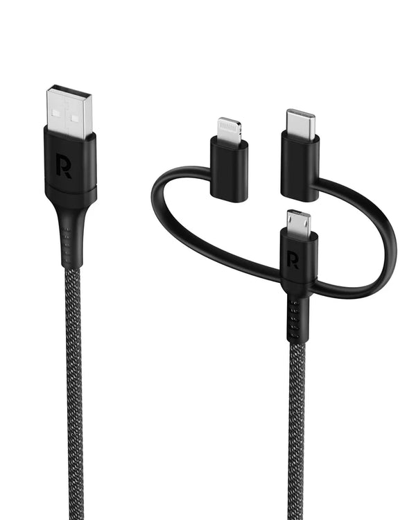 RAVPower RP-CB1033 3 in 1 Type-A To Micro+type C+lightning Cable 1.2m