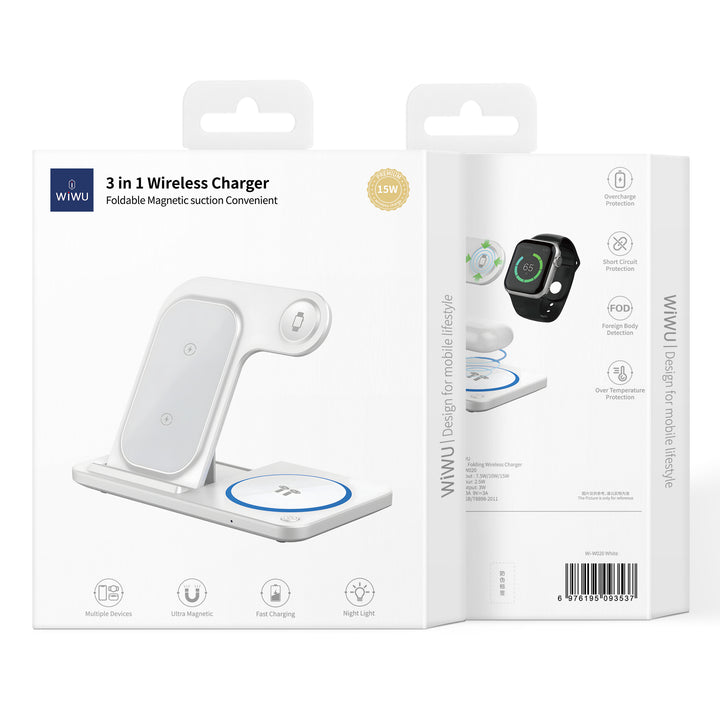 Wiwu 3-in-1 Wireless Charger Dock