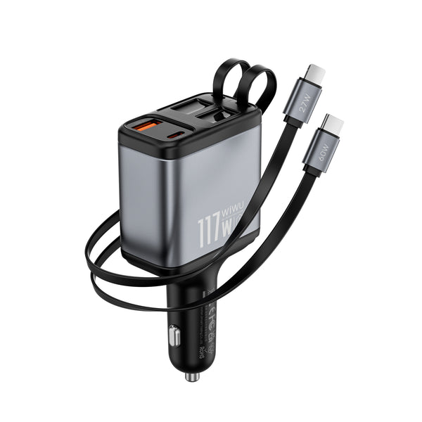 Wiwu Exceed Triple-Port Fast Car Charger