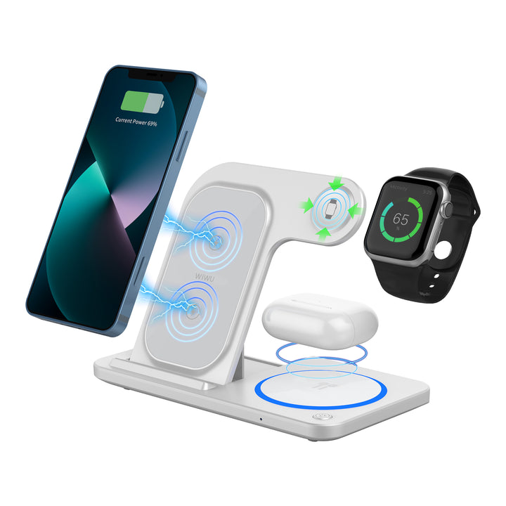 Wiwu 3-in-1 Wireless Charger Dock