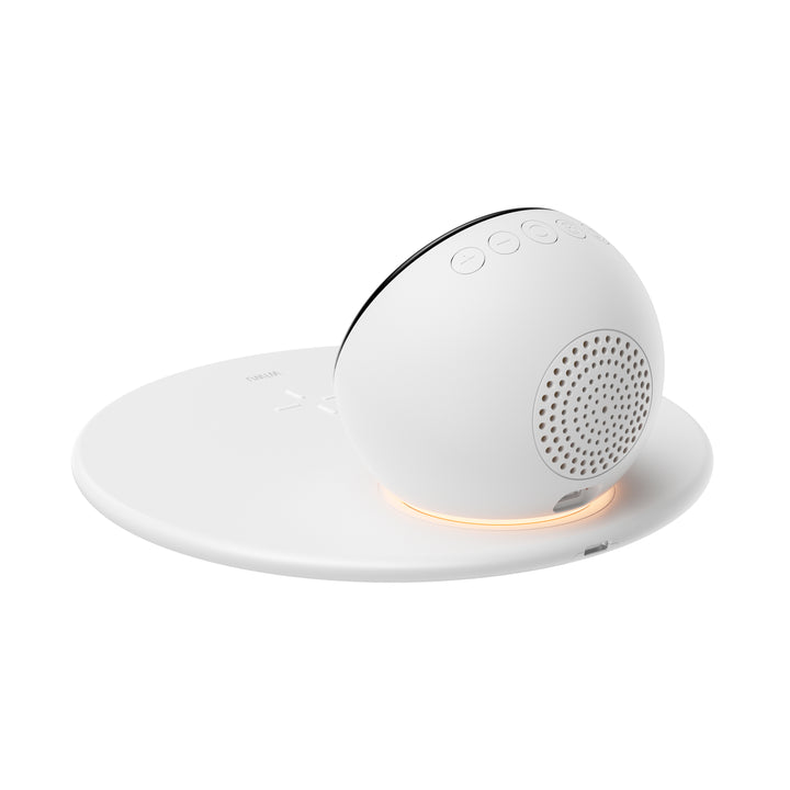Wiwu Wireless Charger with Clock & Bluetooth Speaker