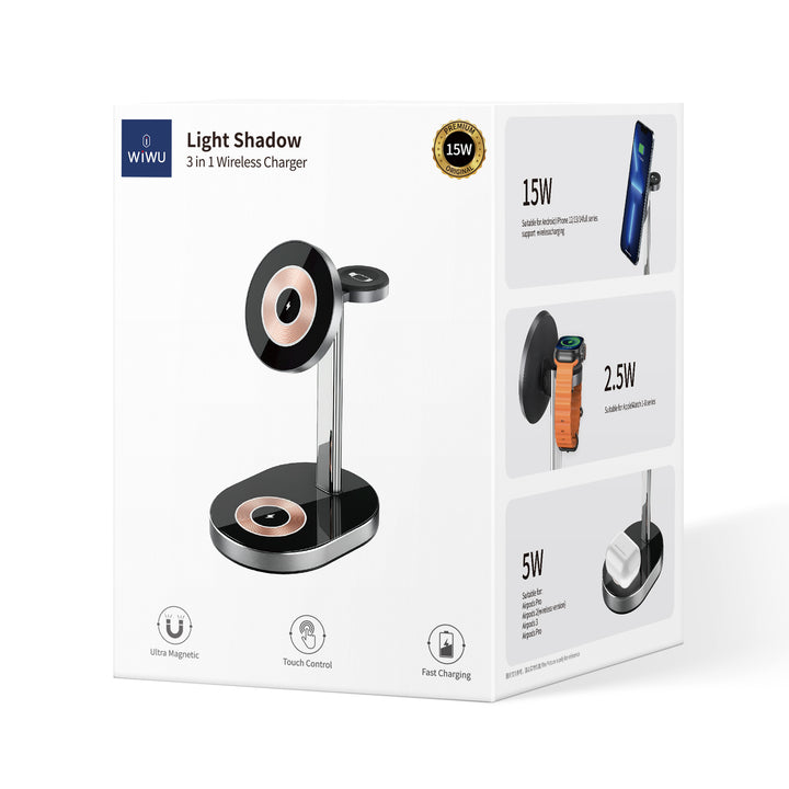 Wiwu 3-in-2 Wireless Charger