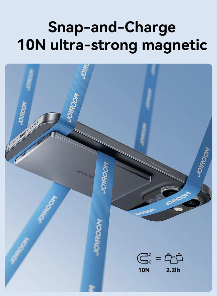 Joyroom Ultra-Slim Metal Magnetic Wireless Power Bank 5K