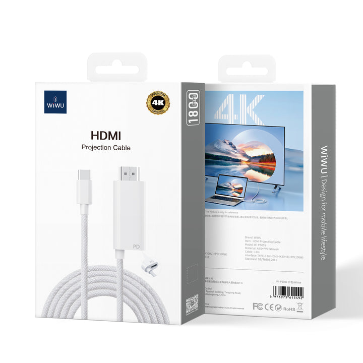 Wiwu Type-C to HDMI Projection Cable