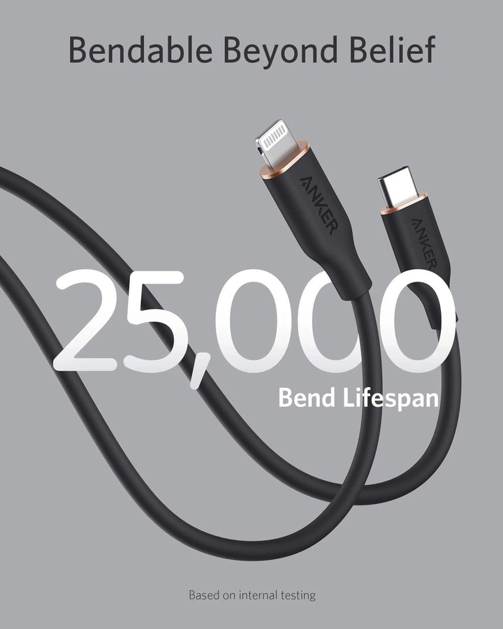 Anker Super Strong Silicone Cable Usb C To Lightning For Apple Devices