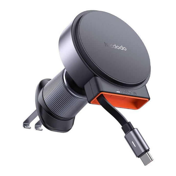 Mcdodo 15W Magnetic Wireless Car Charger With Retractable Cable