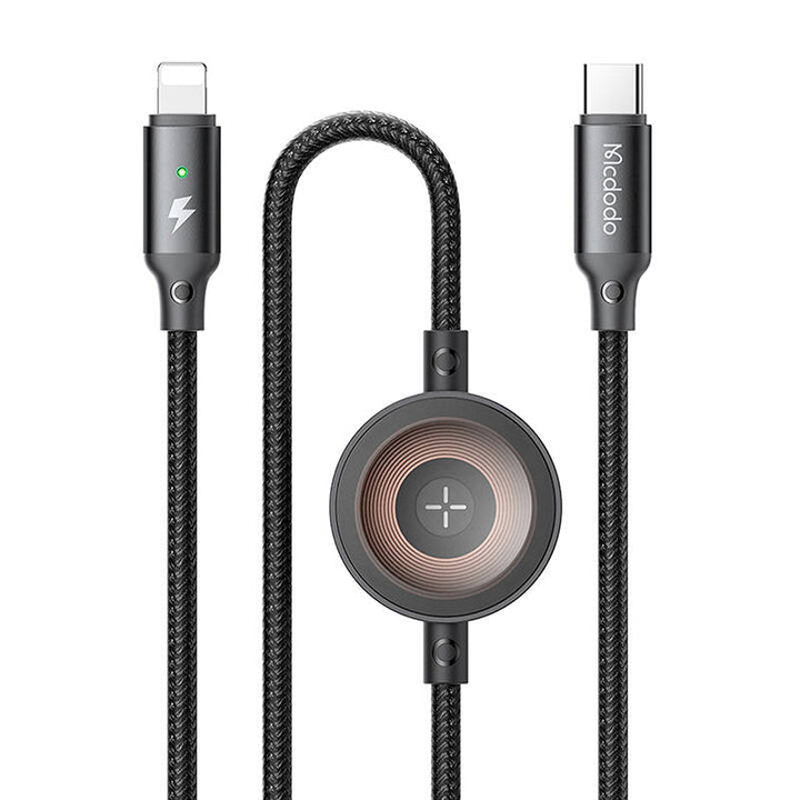 Mcdodo 2 in1 36W Usb-C to Lightning+ Wireless Charger for Apple Watch Cable