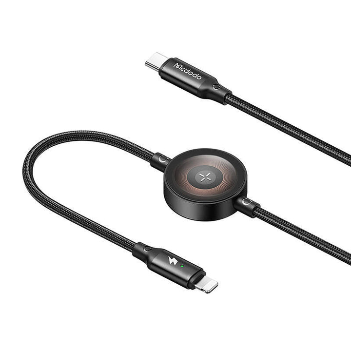 Mcdodo 2 in1 36W Usb-C to Lightning+ Wireless Charger for Apple Watch Cable