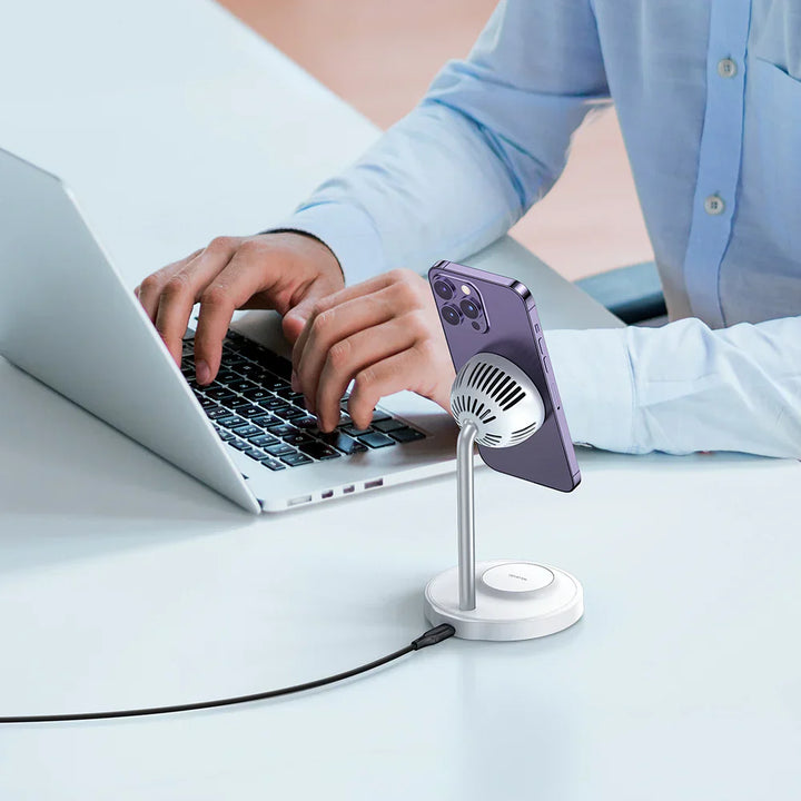 Mcdodo 2 in 1 Magnetic Wirless Charging Stand with Cooling Fan