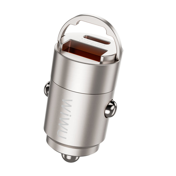 Wiwu Nano 30W Car Charger - Type A + Type C
