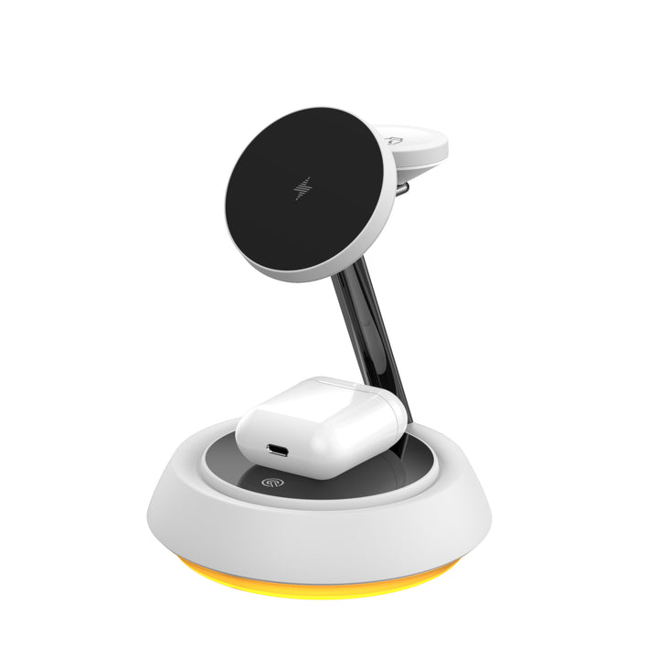 Wiwu 3-in-1 Wireless Charger with Ambient Light