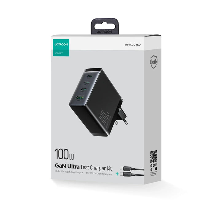 Joyroom Gan Ultra
100W Fast Charger + (C to C) Cable