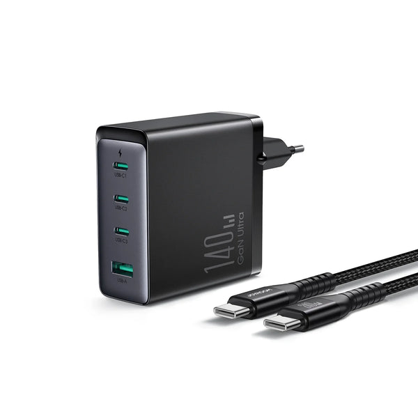 Joyroom Gan Ultra
140W Fast Charger + (C to C) Cable
