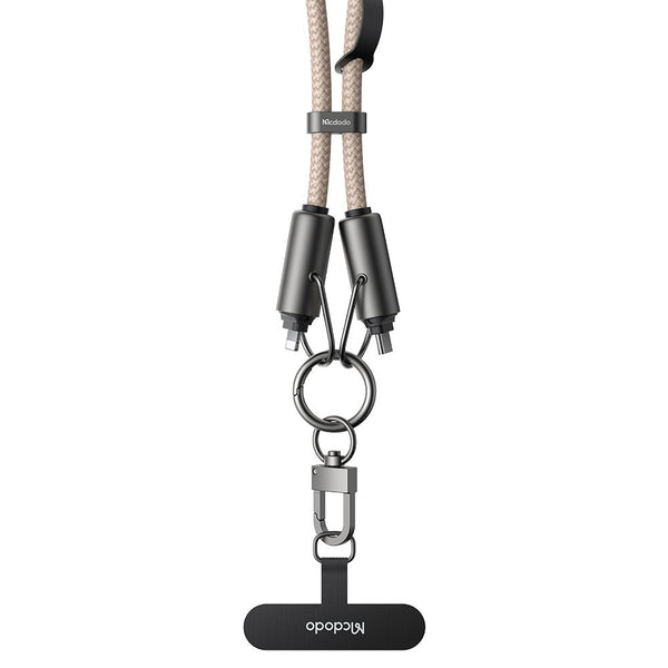 Mcdodo 2 in 1 Usb-C to Lightning Charging Crossbody Phone Lanyard