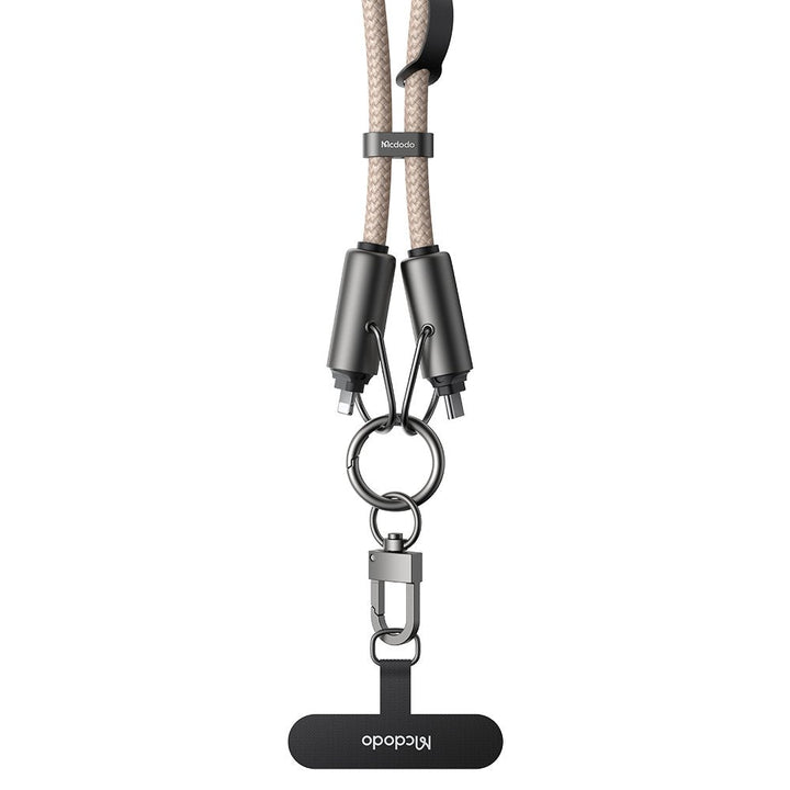 Mcdodo 2 in 1 Usb-C to Lightning Charging Crossbody Phone Lanyard