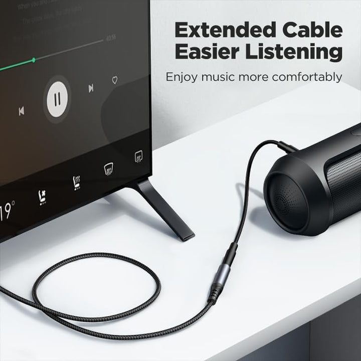 Joyroom Audio-Transfer Series AUX Audio Extension Cable (3.5mm Male to 3.5mm Female)