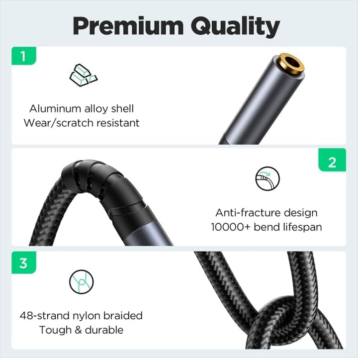 Joyroom Audio-Transfer Series AUX Audio Extension Cable (3.5mm Male to 3.5mm Female)
