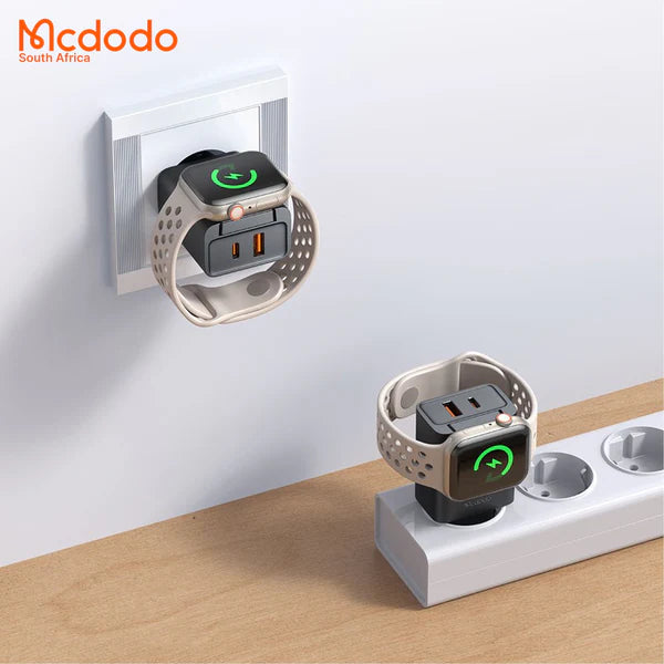 Mcdodo 30W 2 in 1 Travel Charger With Built-in Apple Watch Charger