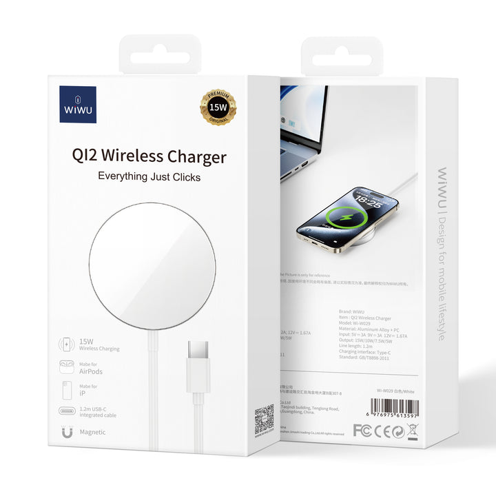 Wiwu Q12 Magnetic Wireless Charger