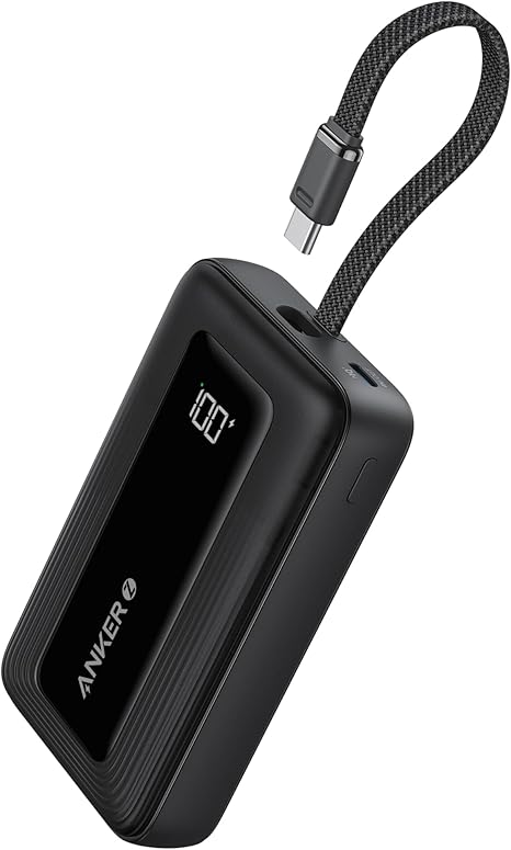 Anker Zolo PowerBank 20000Mah 30W With Built In Usb C Cable