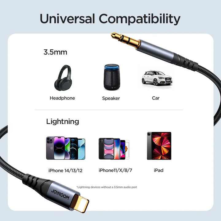 Joyroom Audio-Transfer Series AUX Audio Cable (Lightning to 3.5mm)