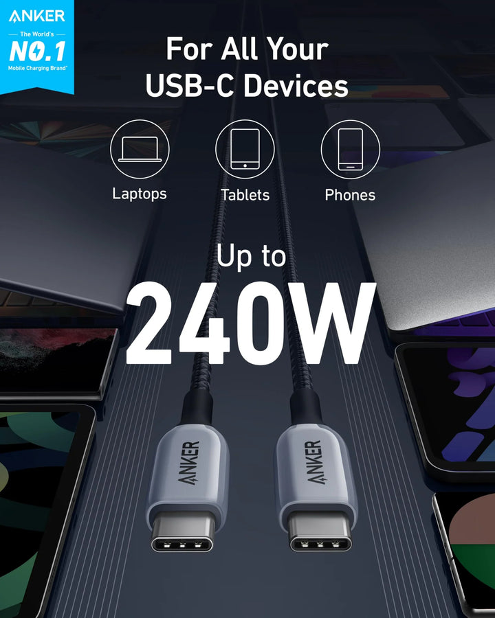 Anker Usb C To Usb C Nylon Cable 140W