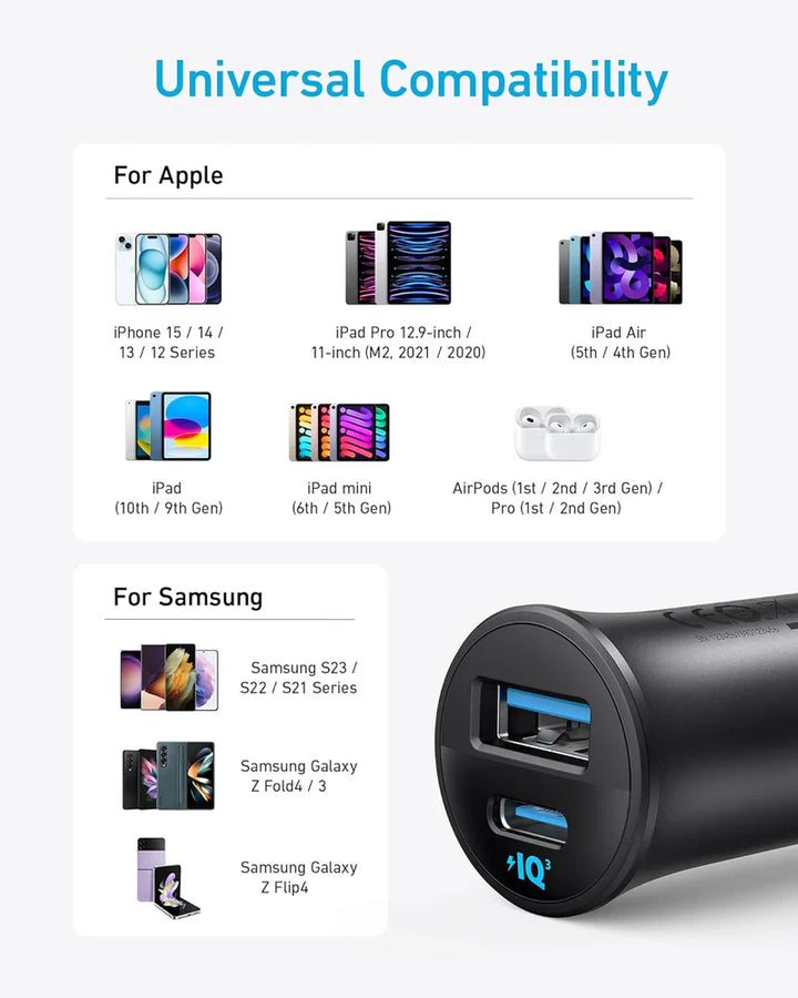 Anker Car Charger 30W (2 Ports)