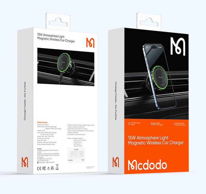 Mcdodo 15W Magnetic Wireless Car Charger (Airvent)