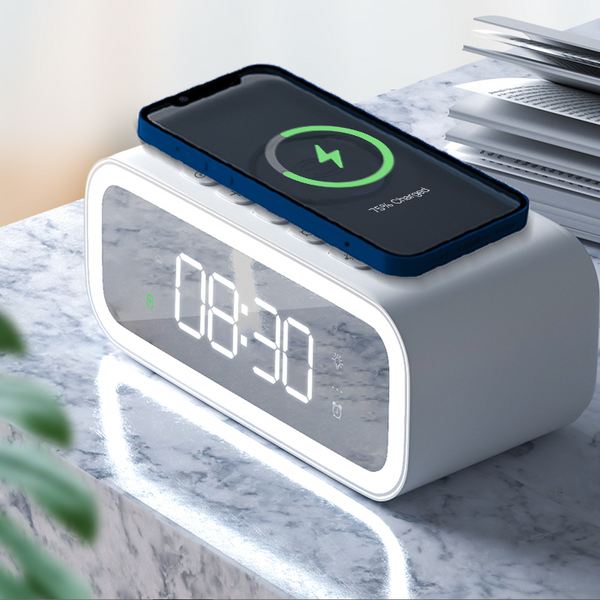 Wiwu 2-in-1 Wireless Charger with Clock