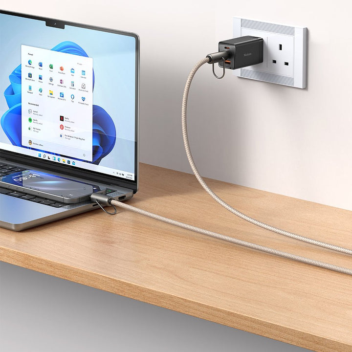 Mcdodo 2 in 1 Usb-C to Lightning Charging Crossbody Phone Lanyard