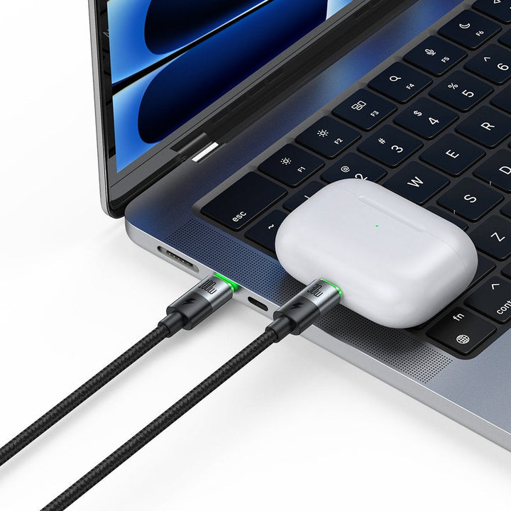 Mcdodo 2 in 1 100W Usb-C to Usb-C + Lightning Cable with LED