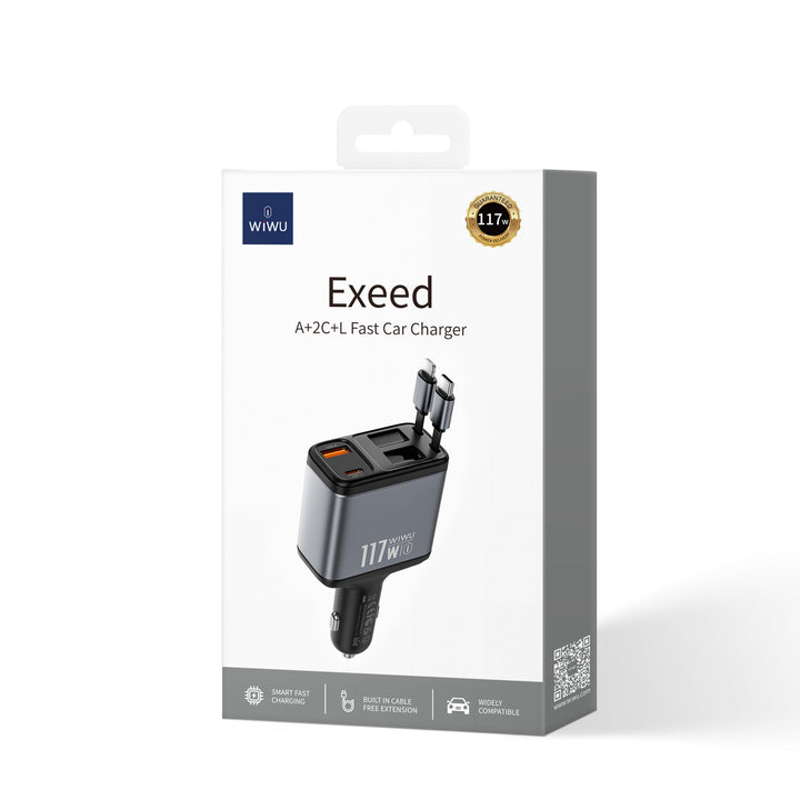 Wiwu Exceed Triple-Port Fast Car Charger