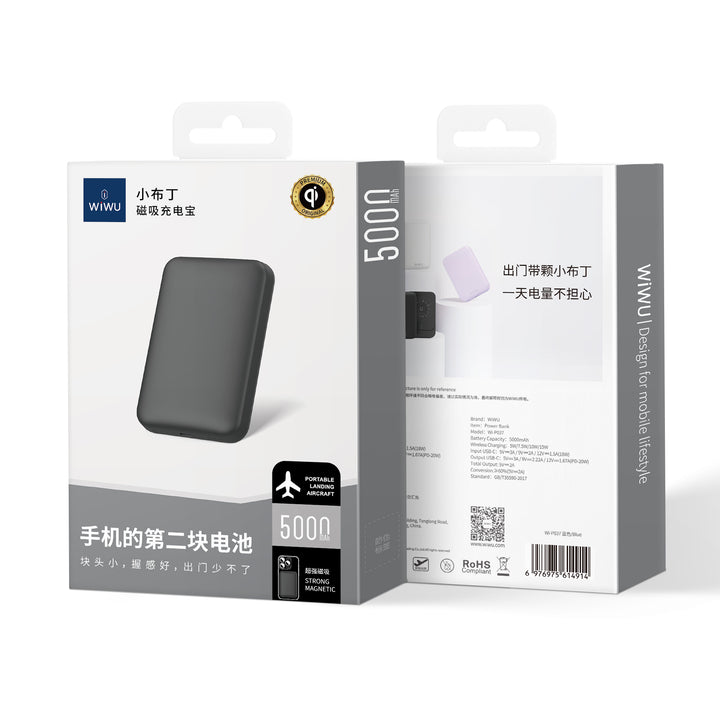 Wiwu Colorful Magnetic Power Bank 5,000mAh
