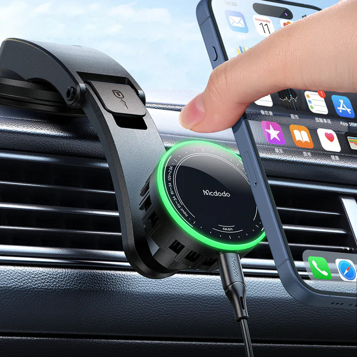 Mcdodo 15W Magnetic Wireless Car Charger with Cooling Fan