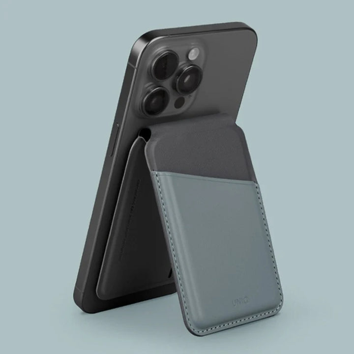 UNIQ LYDEN DS RFID-BLOCKING MAGNETIC CARD HOLDER WITH STAND
