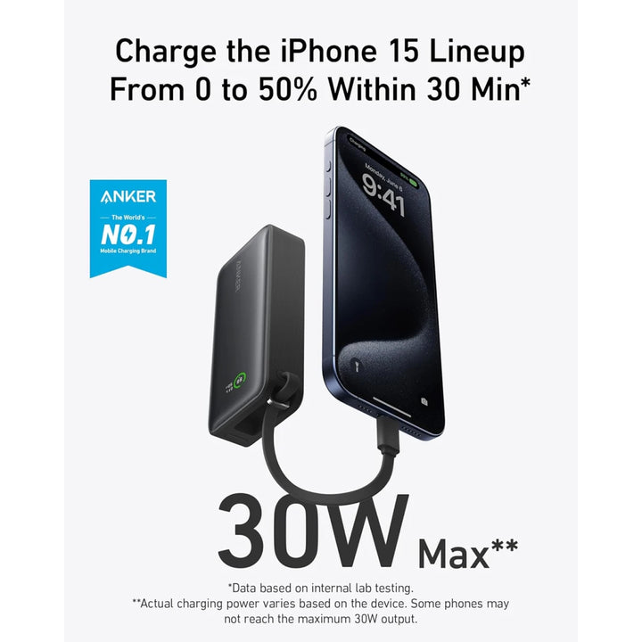 Anker Pocket Friendly PowerBank 10K 30W With Smart Display